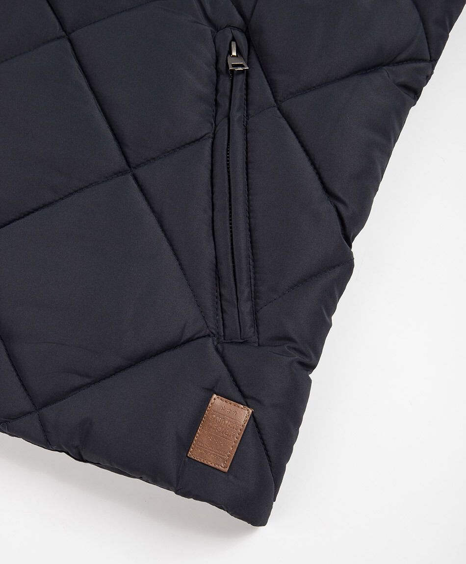 Parka hombre sin mangas rombos