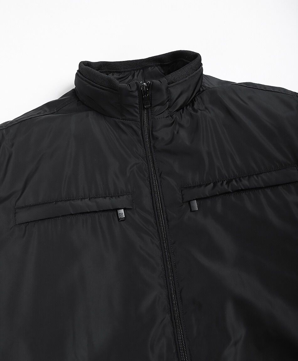 Parka hombre negra lisa
