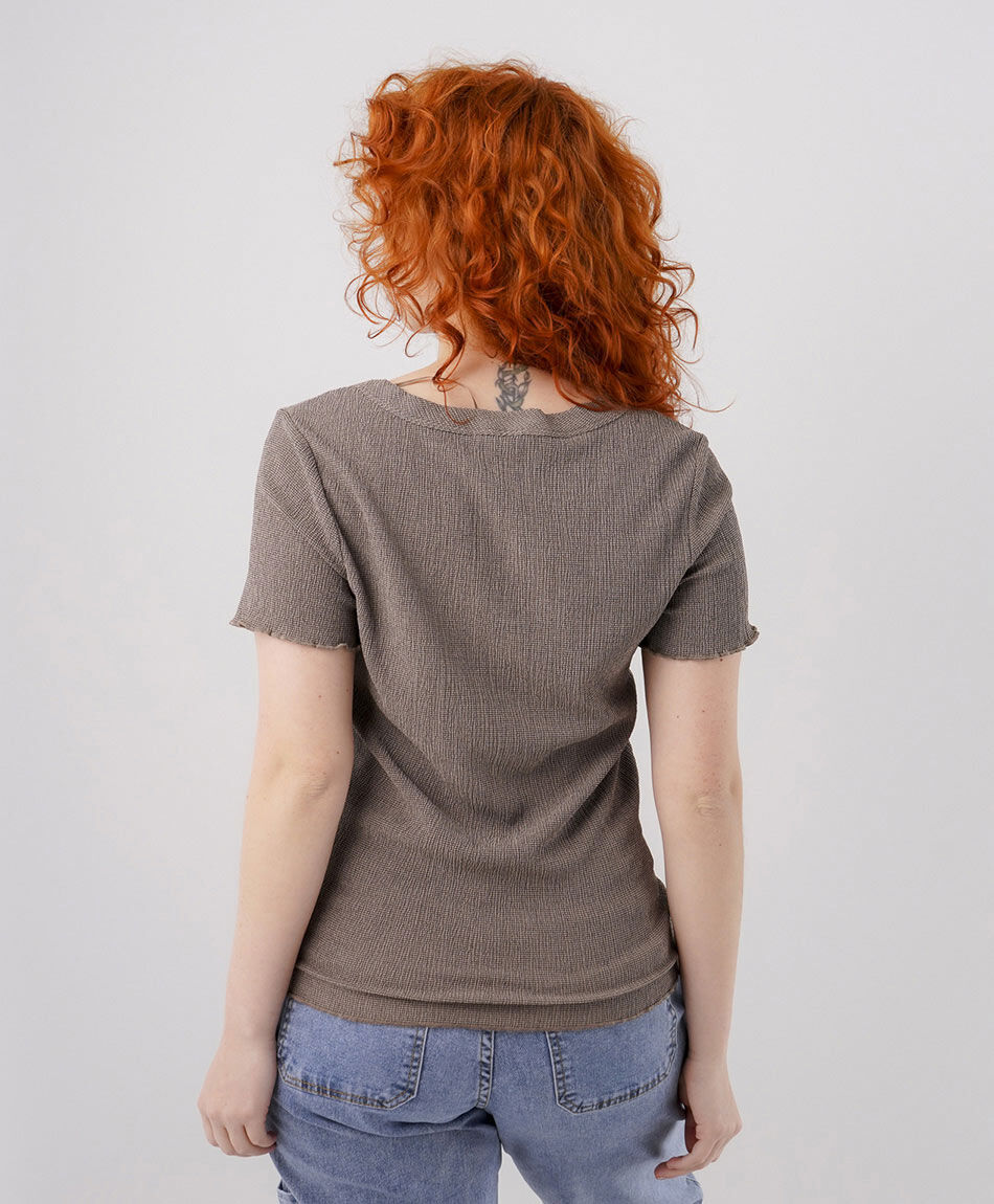Polera mujer textura vichi