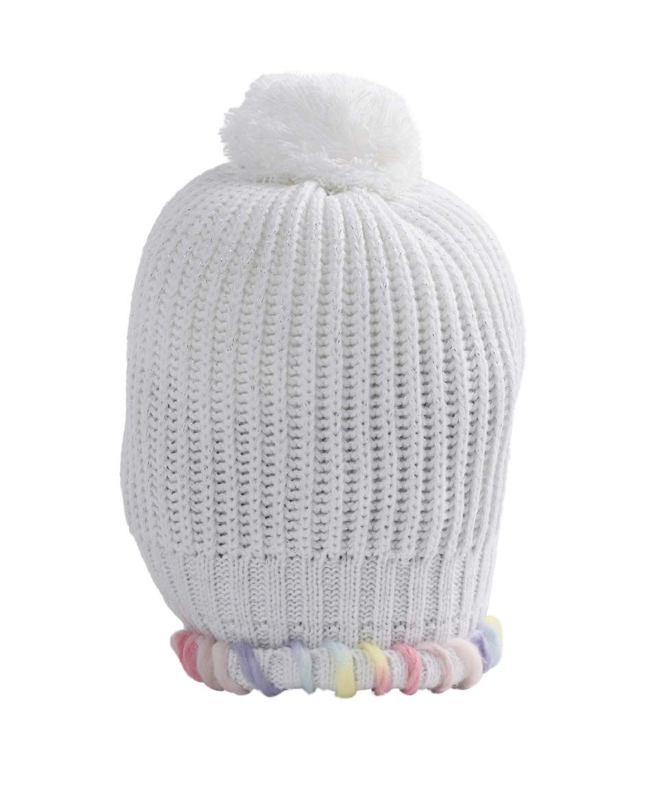 Gorro ni&ntilde;a pomp&oacute;n