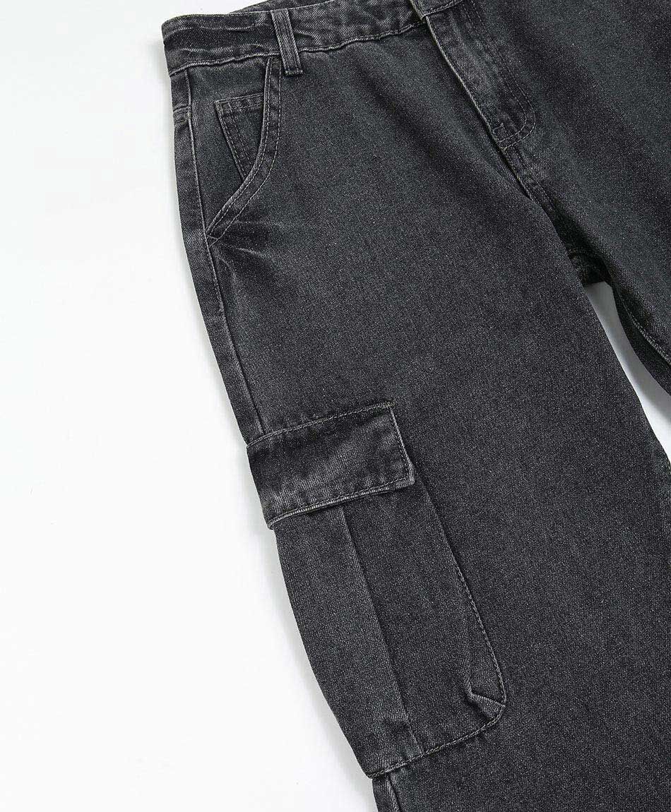 Pantal&oacute;n ni&ntilde;o  cargo black