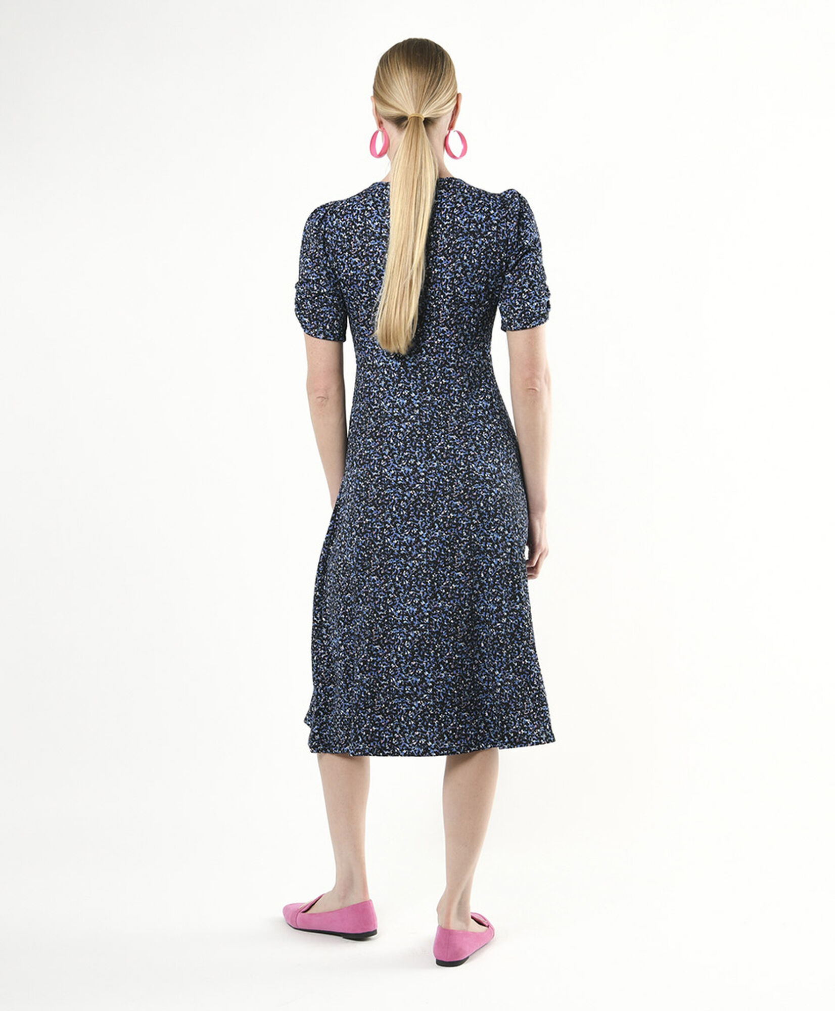 Vestido mujer florcitas manga recogida Vestido mujer florcitas manga recogida