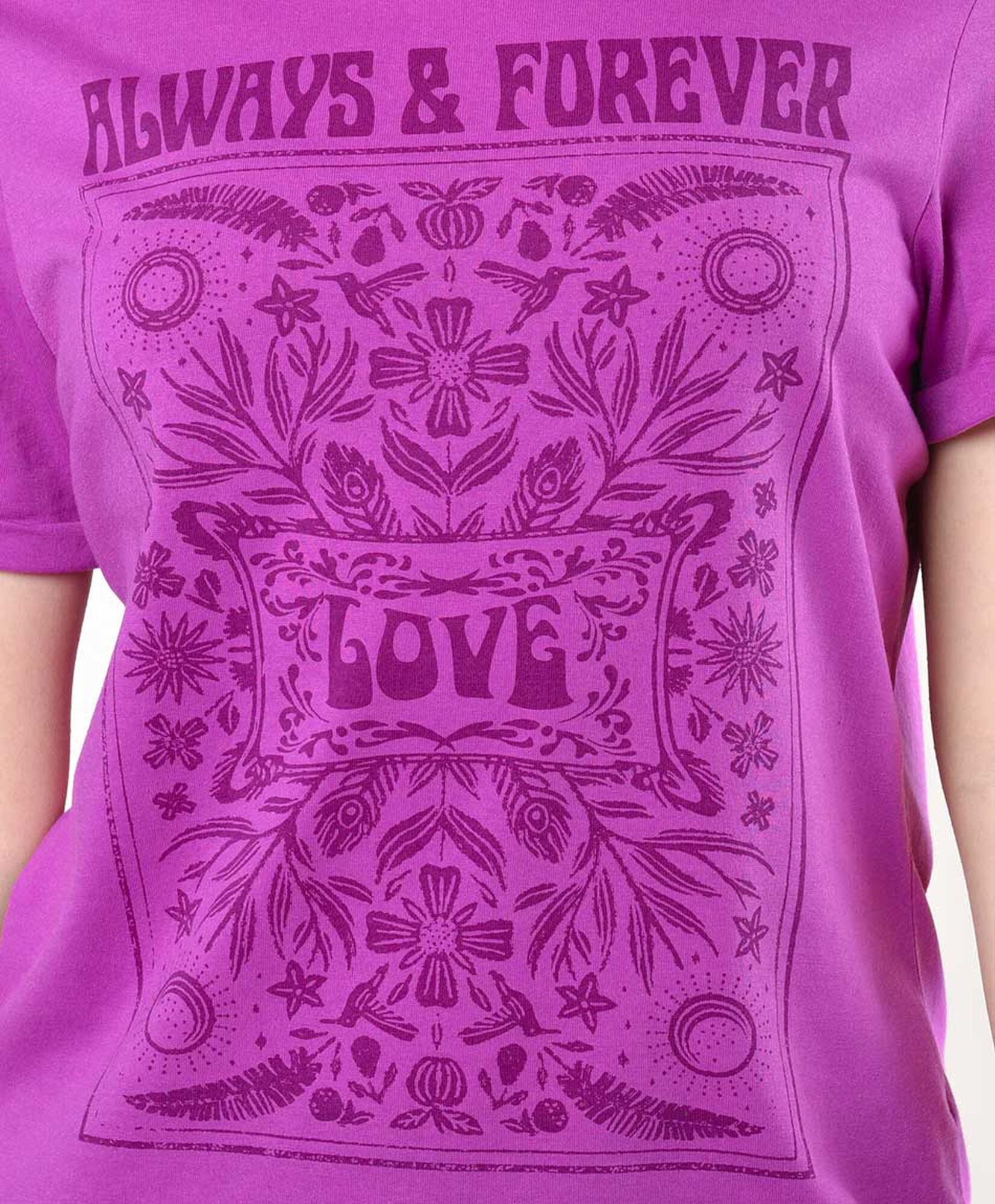 Polera mujer estampado naturaleza Polera mujer estampado naturaleza