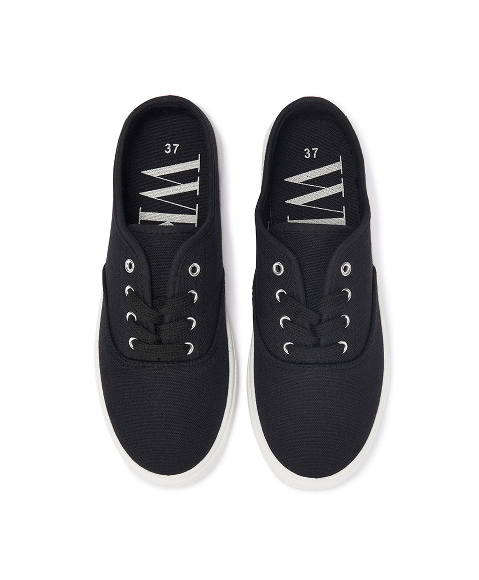 Zapatilla mujer lona negra Zapatilla mujer lona negra