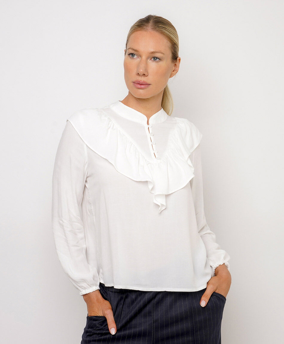 Blusa mujer ligera vuelitos white