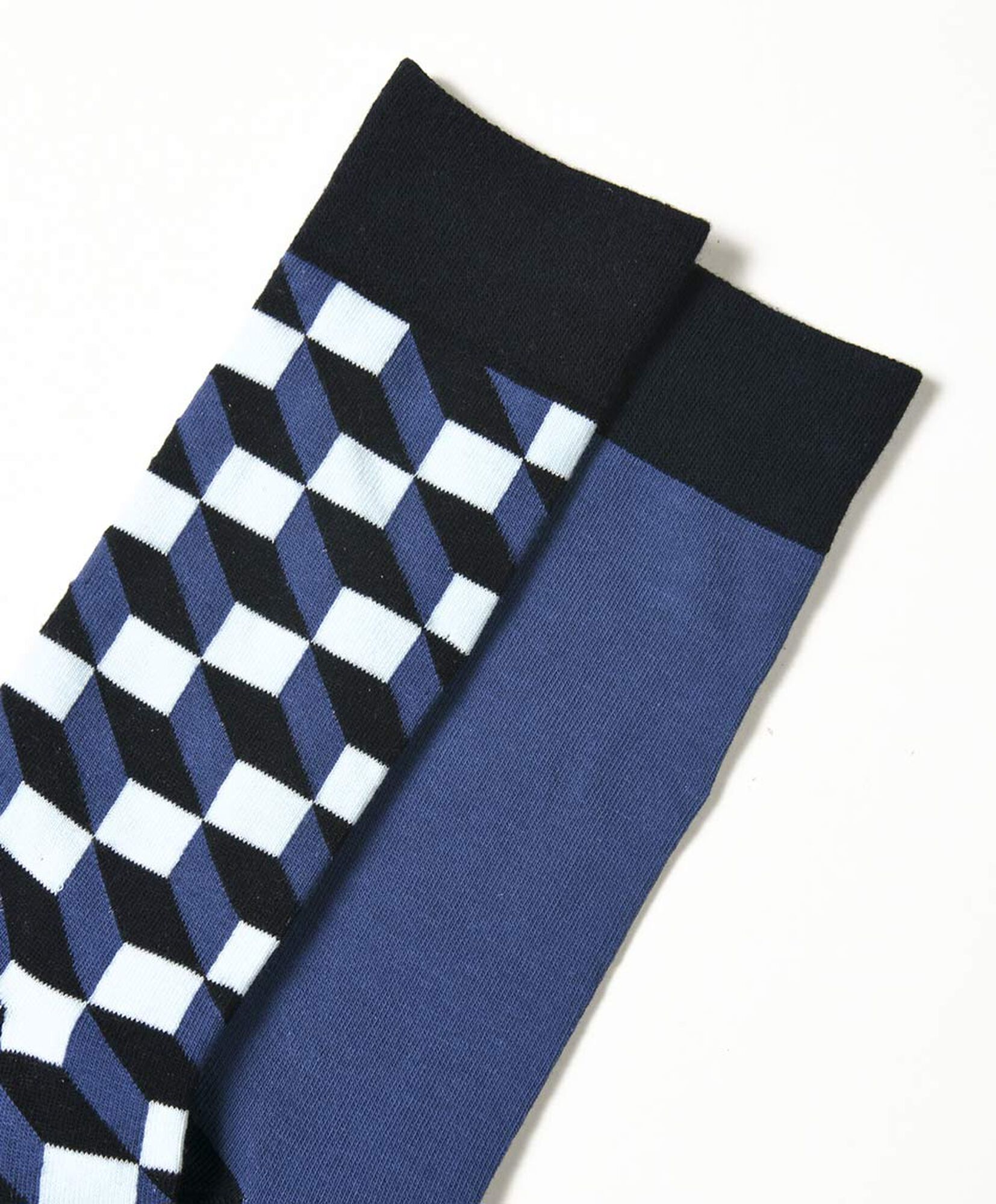 Pack 2 calcetines hombre cuadros liso Pack 2 calcetines hombre cuadros liso