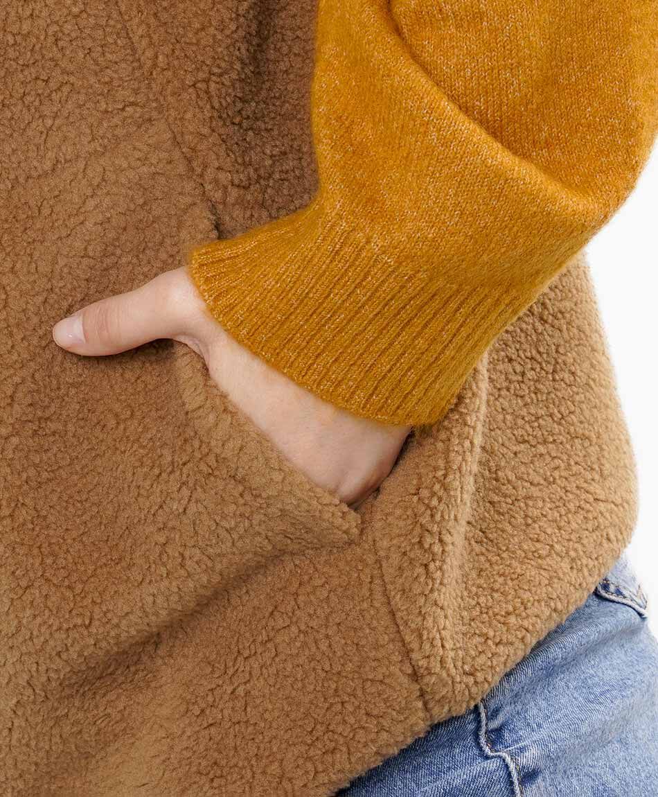 Polar mujer vest cierre