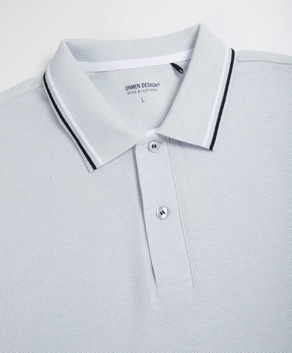 Polera hombre polo doble l&iacute;nea