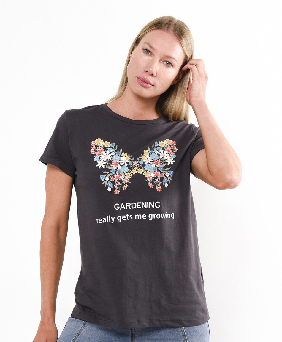Polera mujer garden butterfly