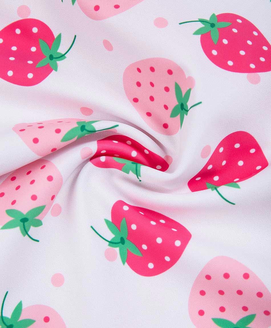 Traje de ba&ntilde;o beb&eacute; entero frutillas