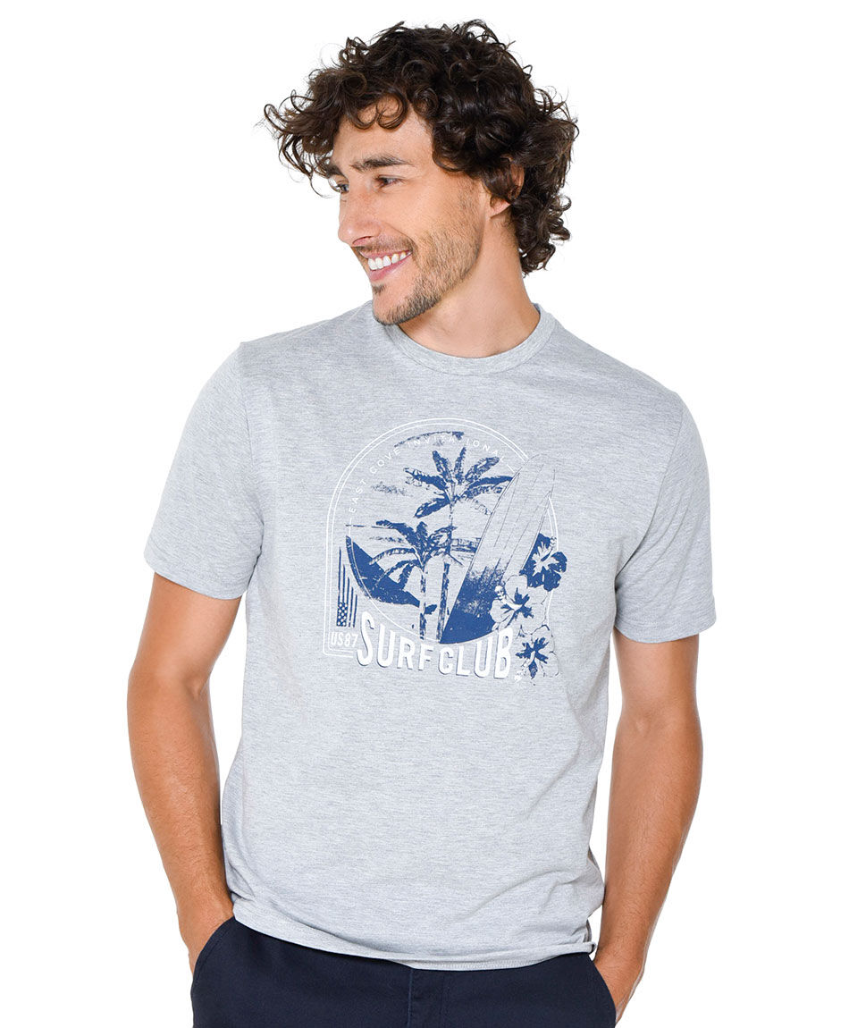 Polera hombre estampada