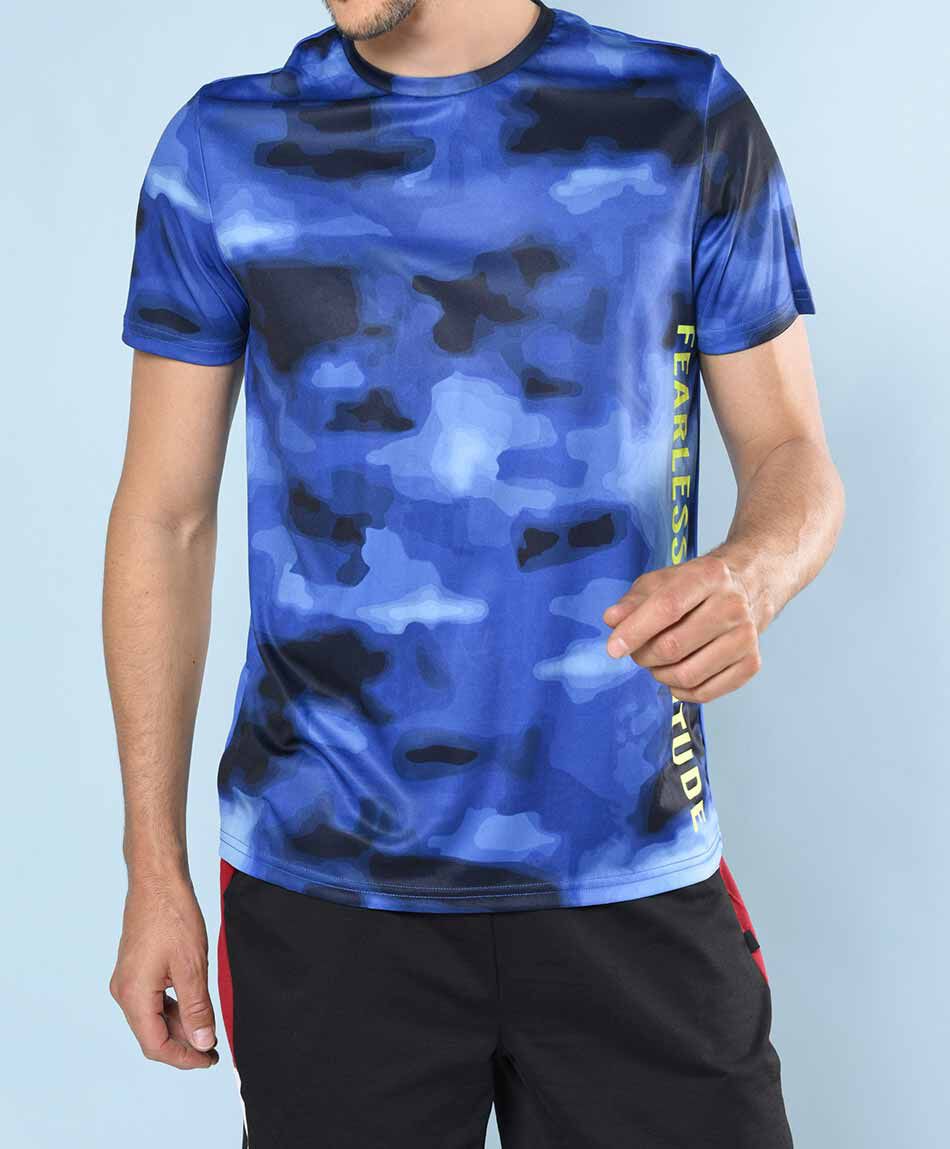 Polera deportiva manga corta cuello redondo