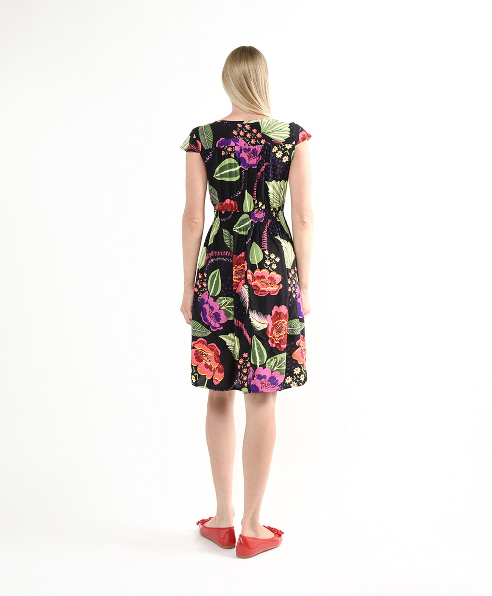 Vestido mujer print hojas Vestido mujer print hojas