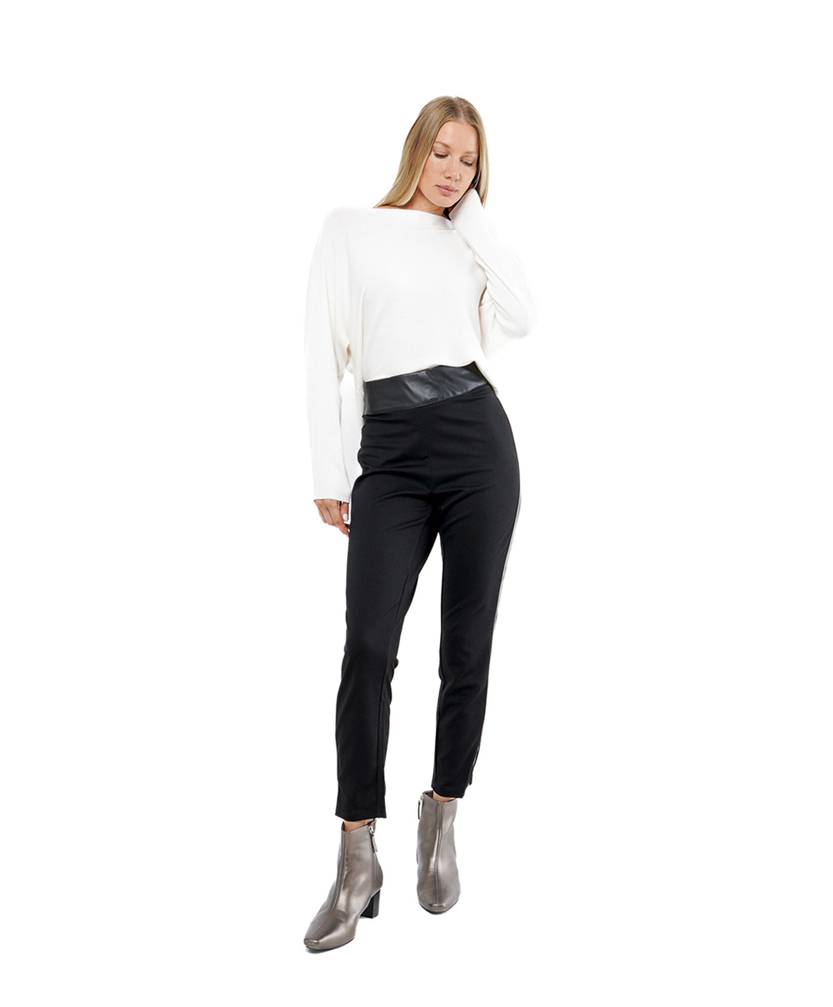Leggins mujer mix cuerina Leggins mujer mix cuerina