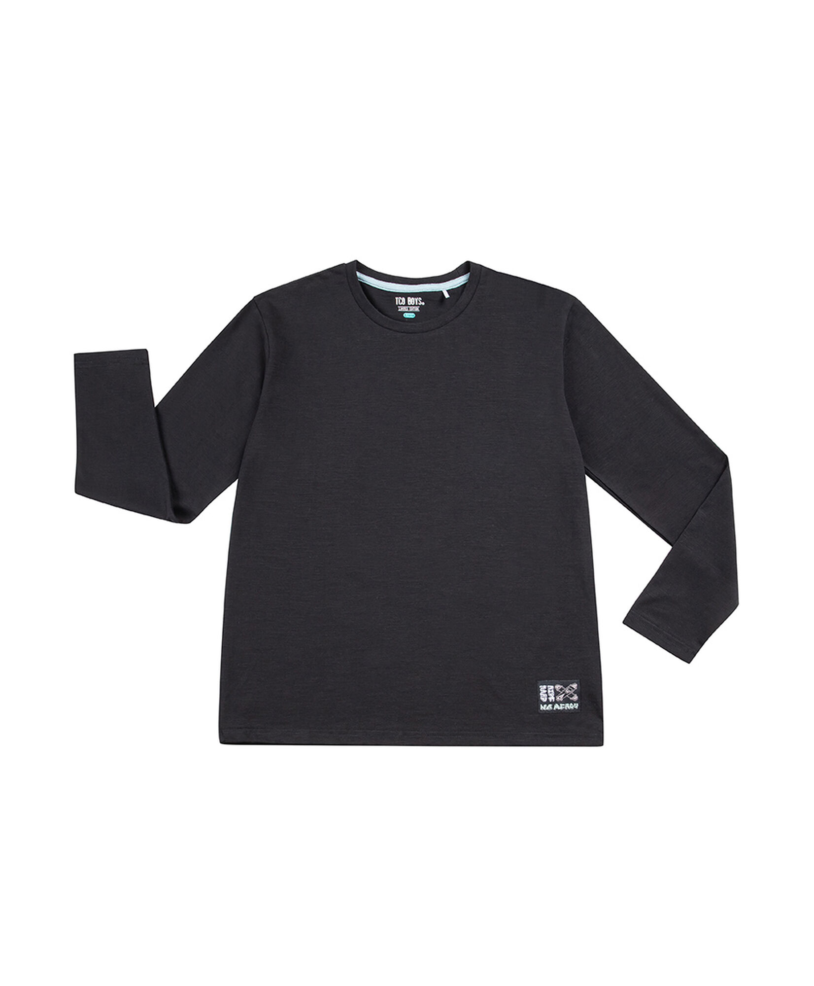 Polera niño manga larga básica black Polera niño manga larga básica black