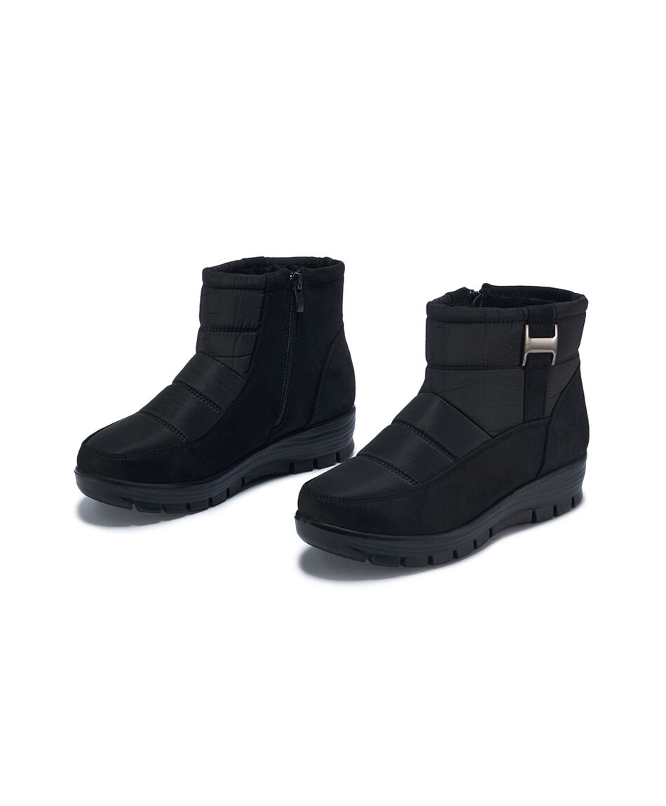 Bot&iacute;n mujer parka hebilla black