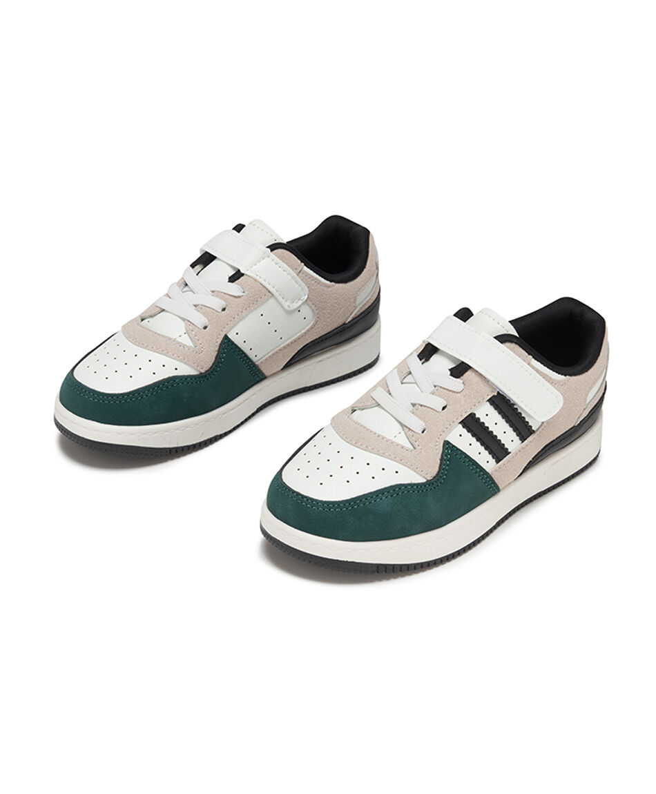 Zapatilla infantil (26 a 31) retro verde