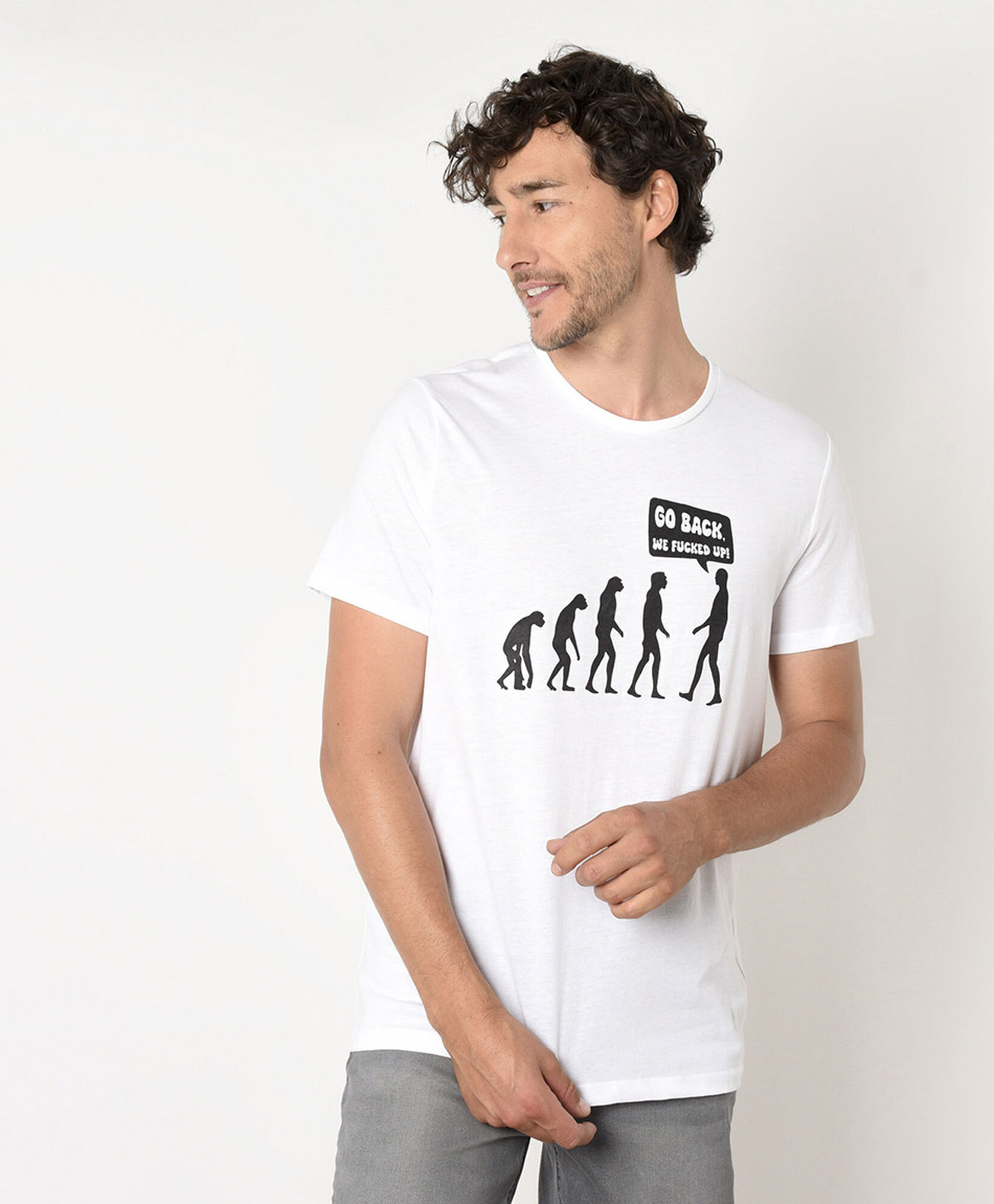 Polera hombre evolución Polera hombre evolución