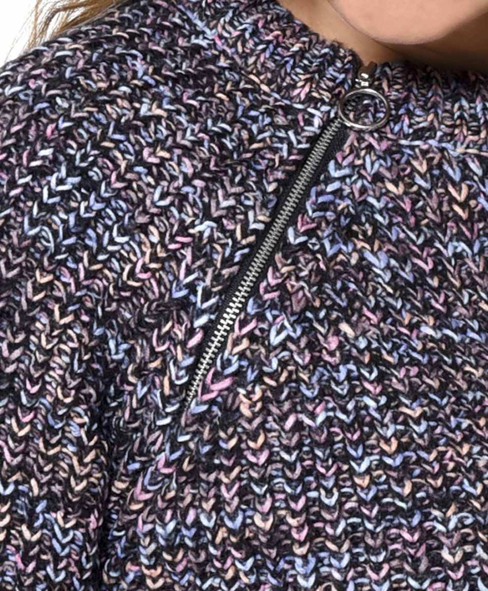 Sweater con cierre ranglan Sweater con cierre ranglan