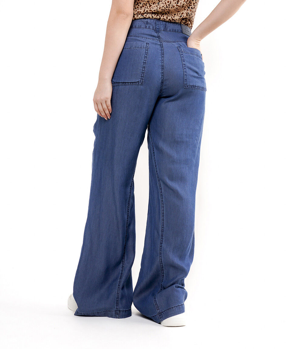 Pantal&oacute;n mujer tencel tiro alto