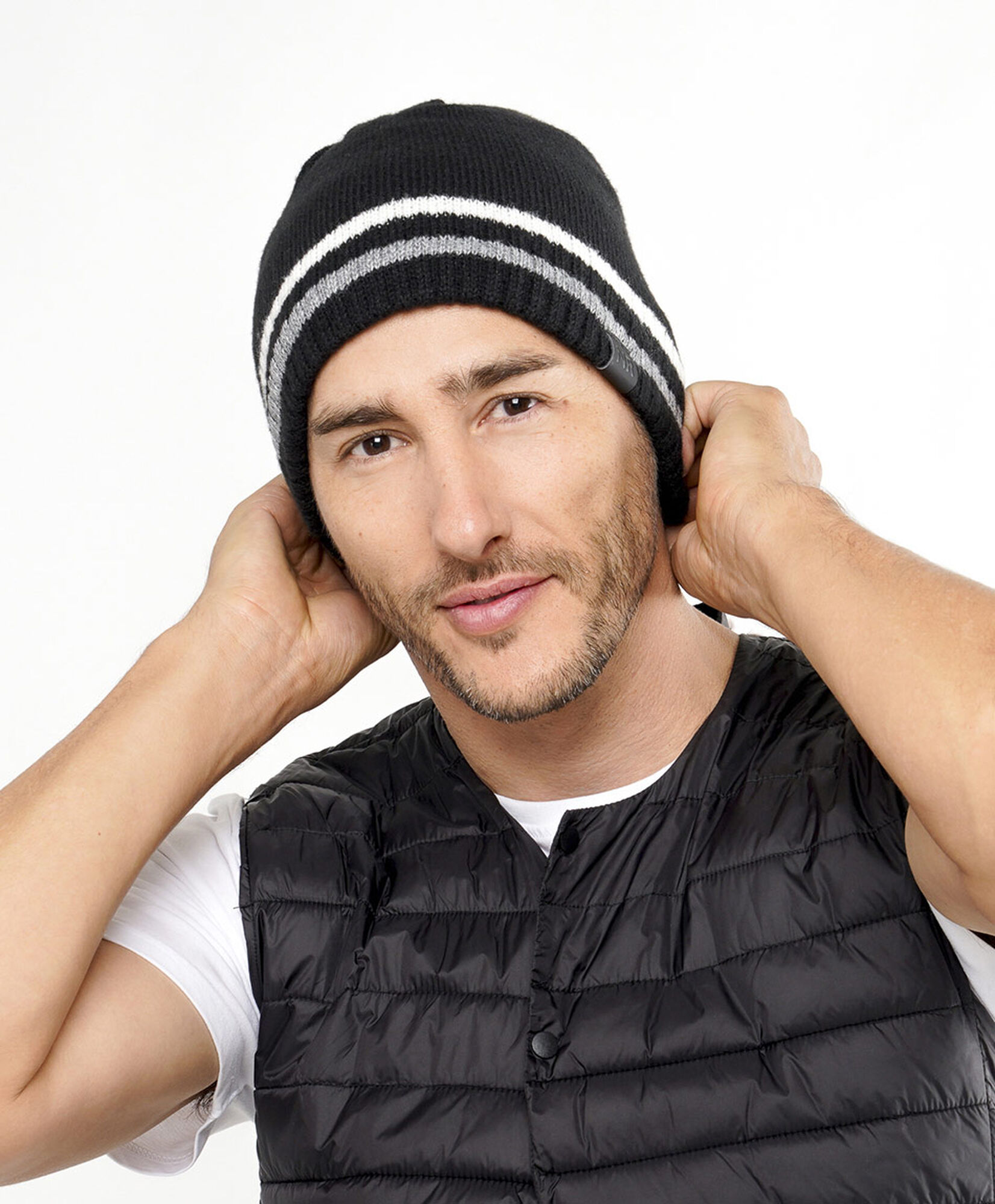 Gorro hombre líneas bicolor Gorro hombre líneas bicolor