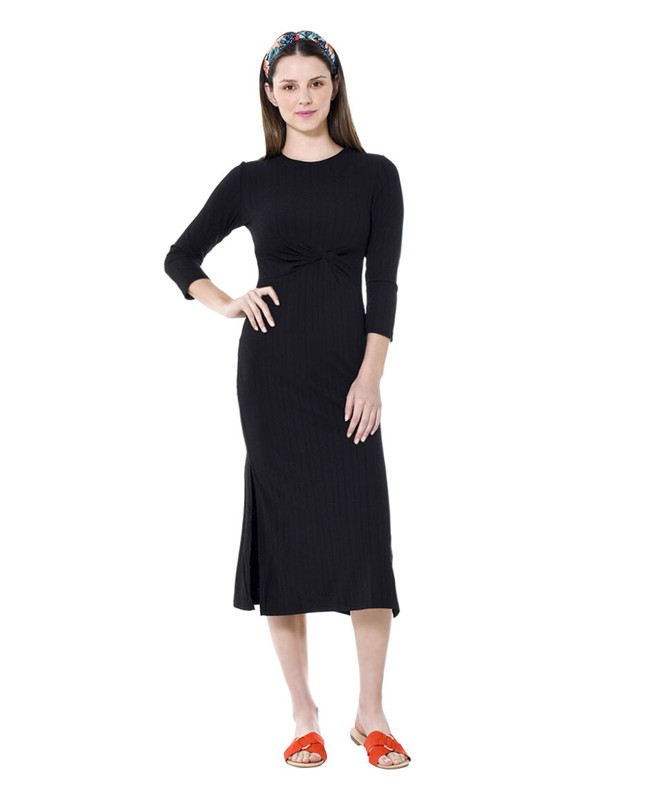 Vestido canale con nudo