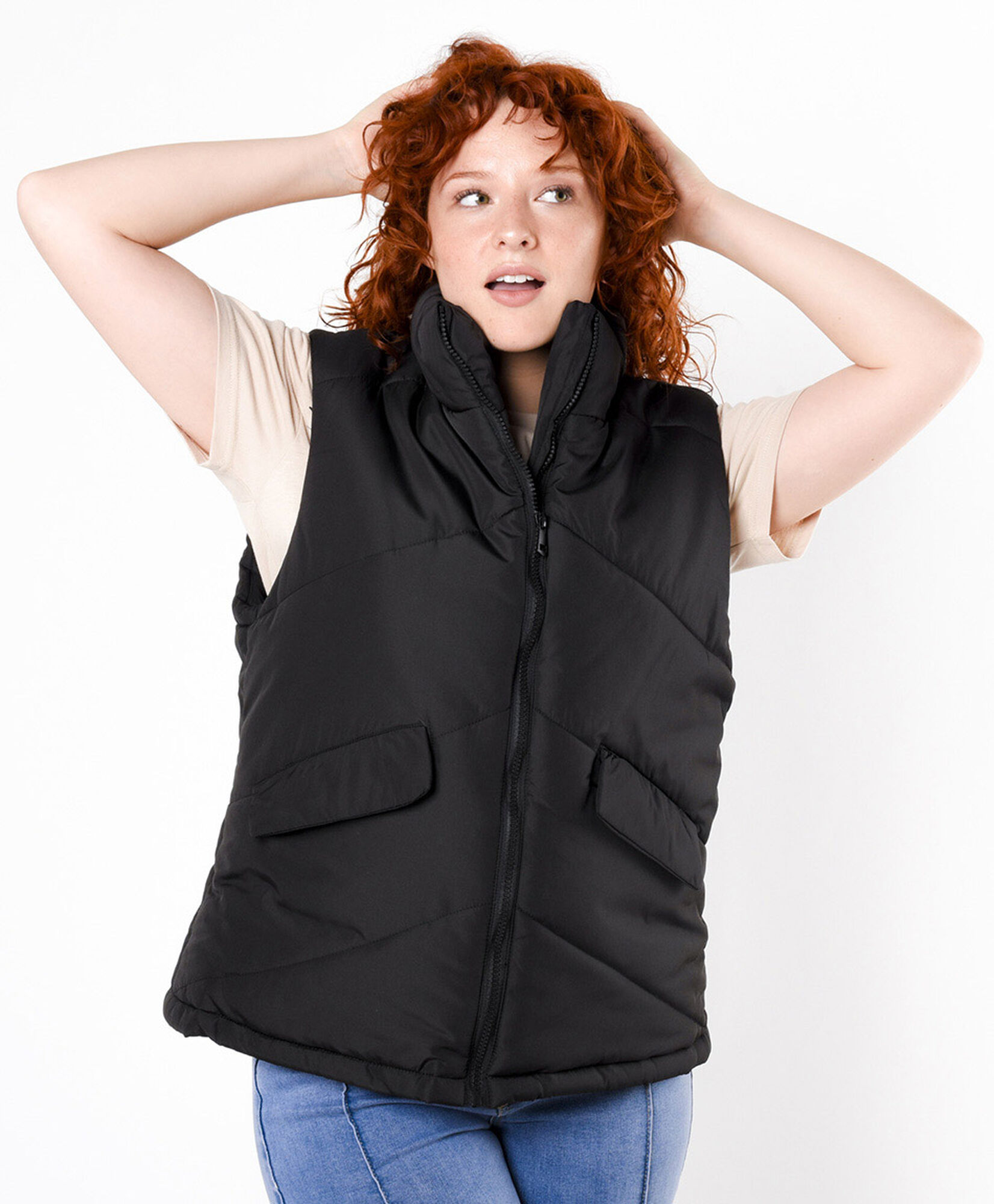 Parka mujer costuras sin mangas Parka mujer costuras sin mangas