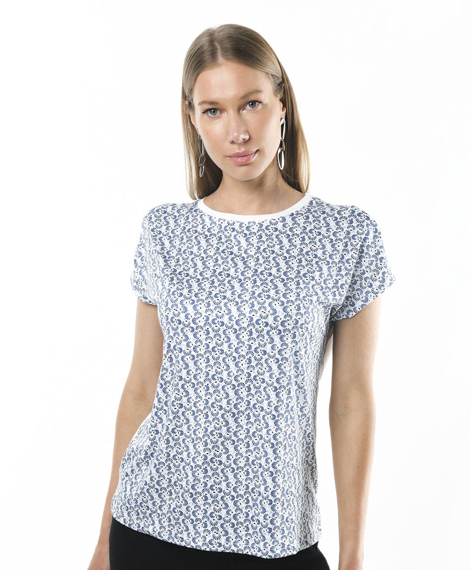 Polera mujer tachitas doradas oversize Polera mujer tachitas doradas oversize