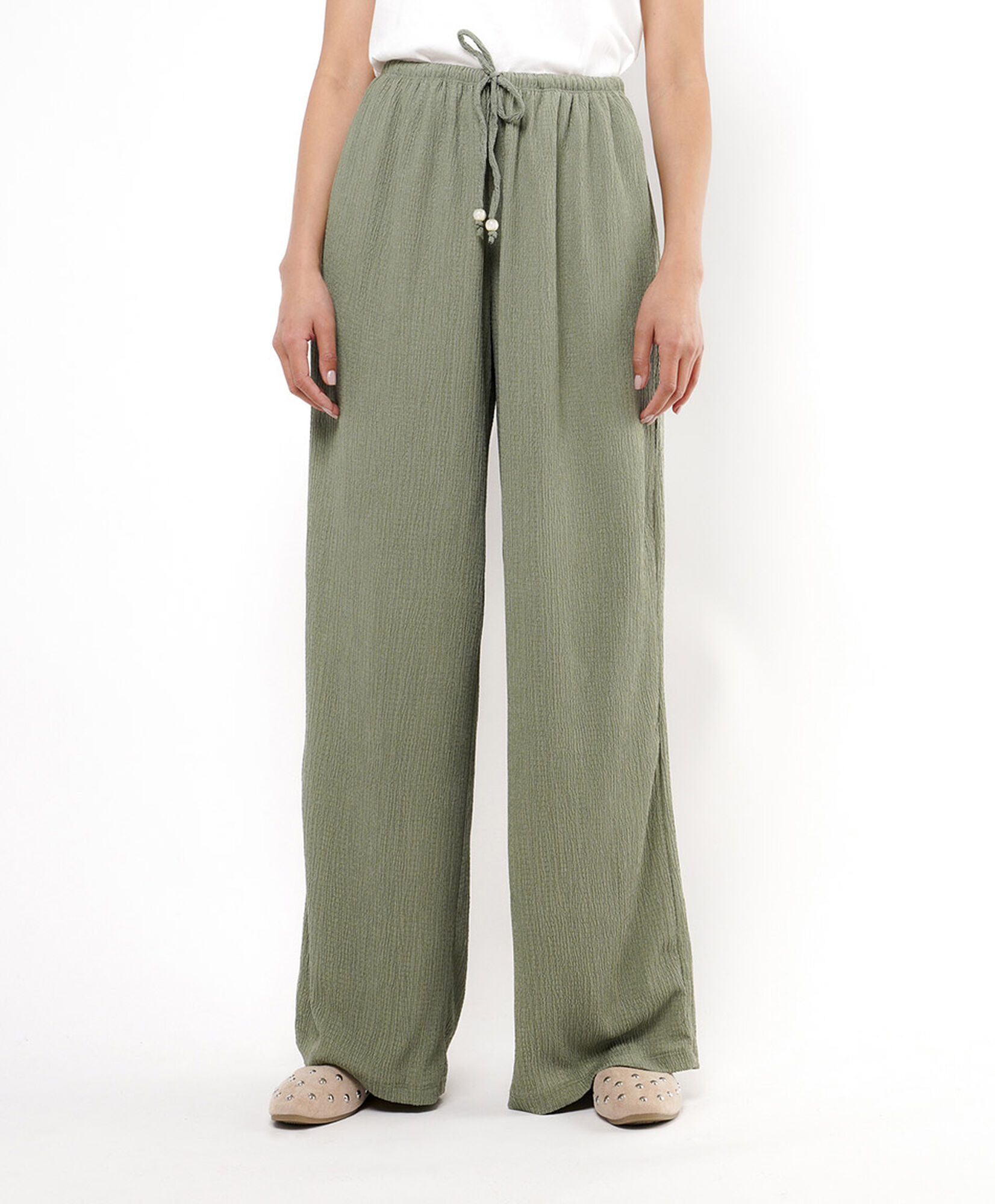 Pantalón mujer amarra cintura Pantalón mujer amarra cintura