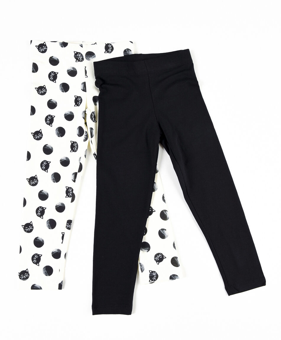 Pack 2 leggins bebé gatos