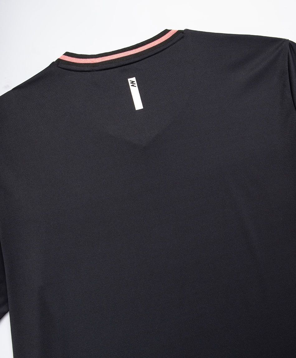 Polera deportiva hombre contraste rosa