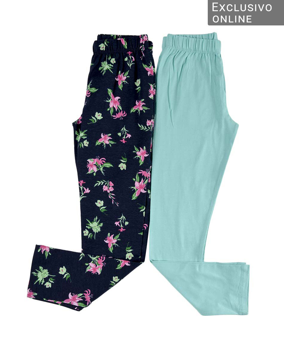 Pack 2 leggins ni&ntilde;a