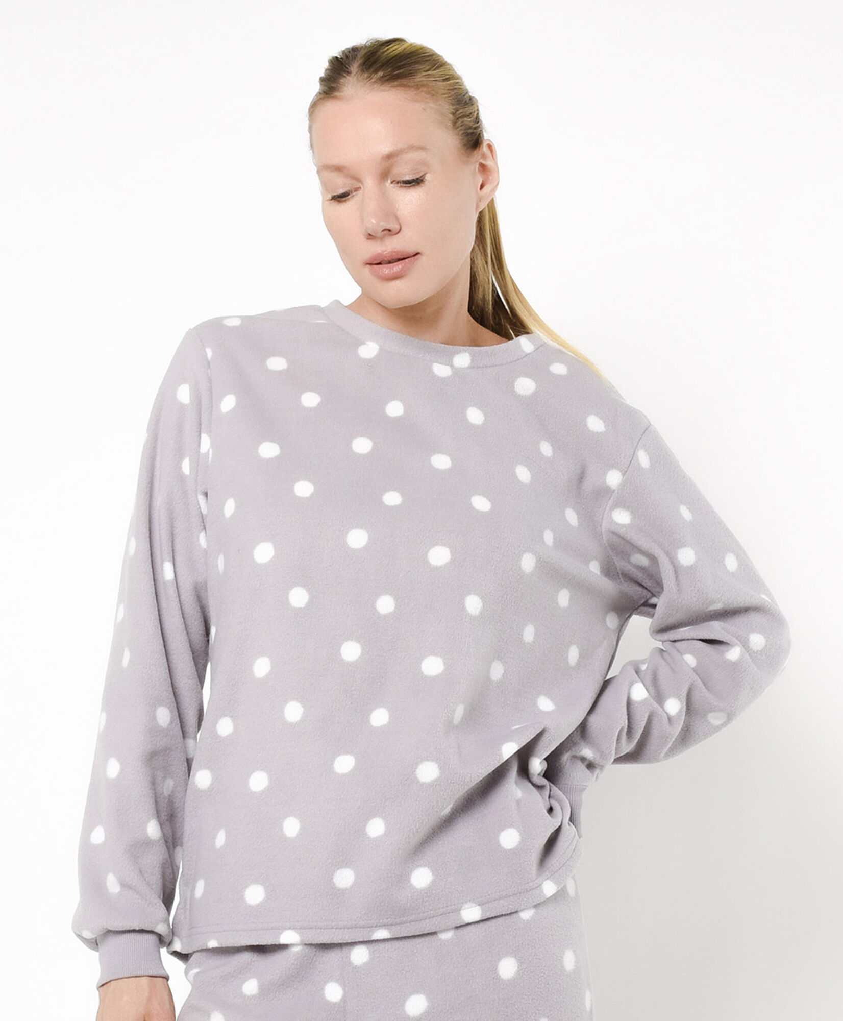 Pijama mujer micro polar puntos Pijama mujer micro polar puntos