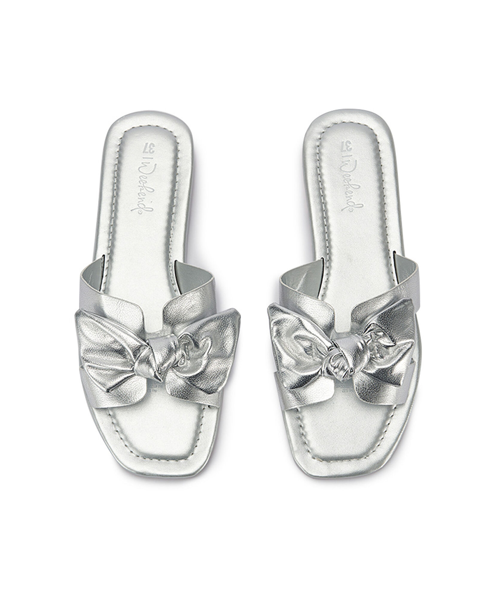 Sandalia mujer cinta silver plana Sandalia mujer cinta silver plana