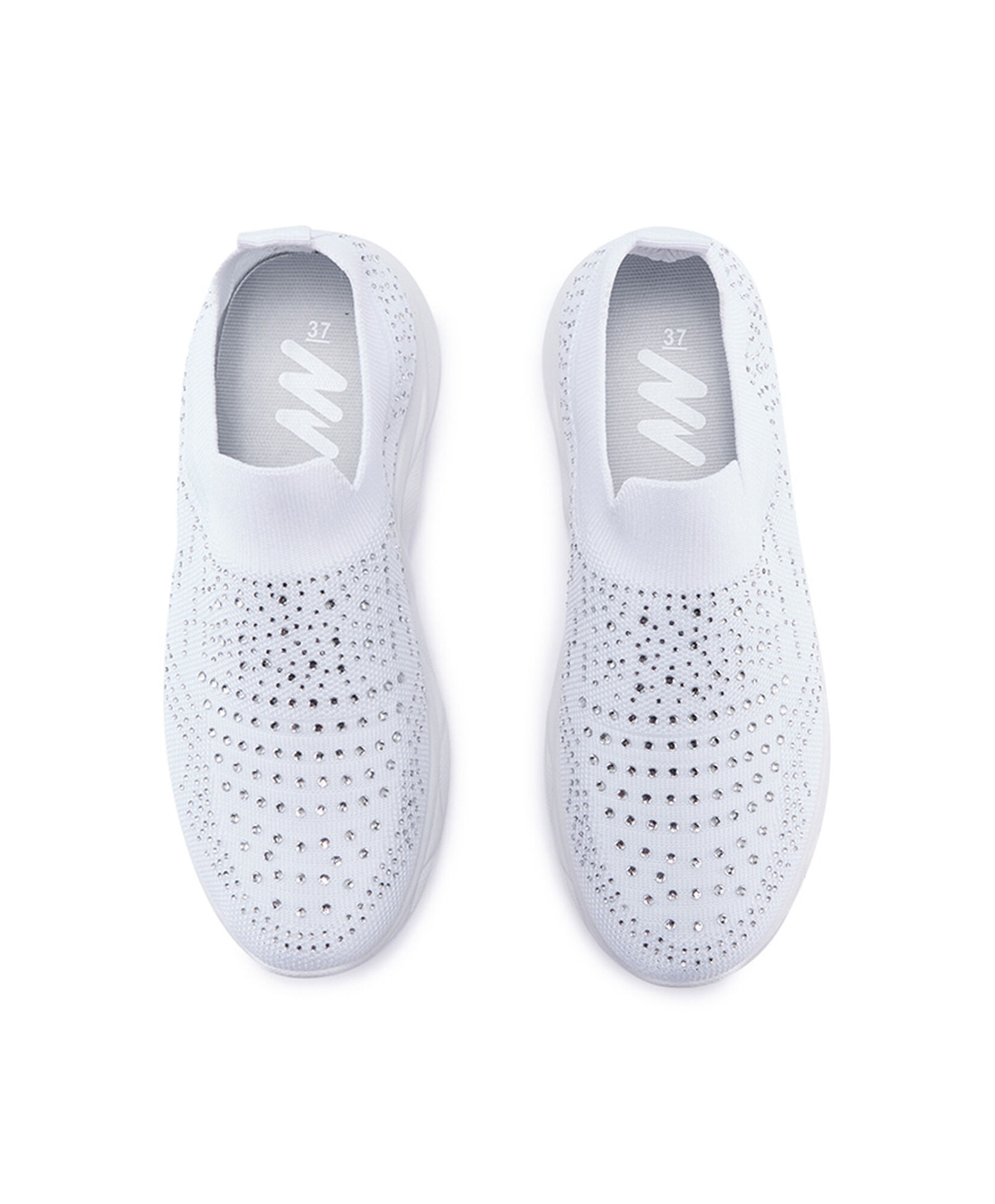 Zapatilla mujer slip on brillos blanca Zapatilla mujer slip on brillos blanca