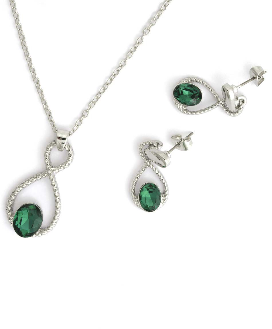 Set joyas aros + collar 3 piezas