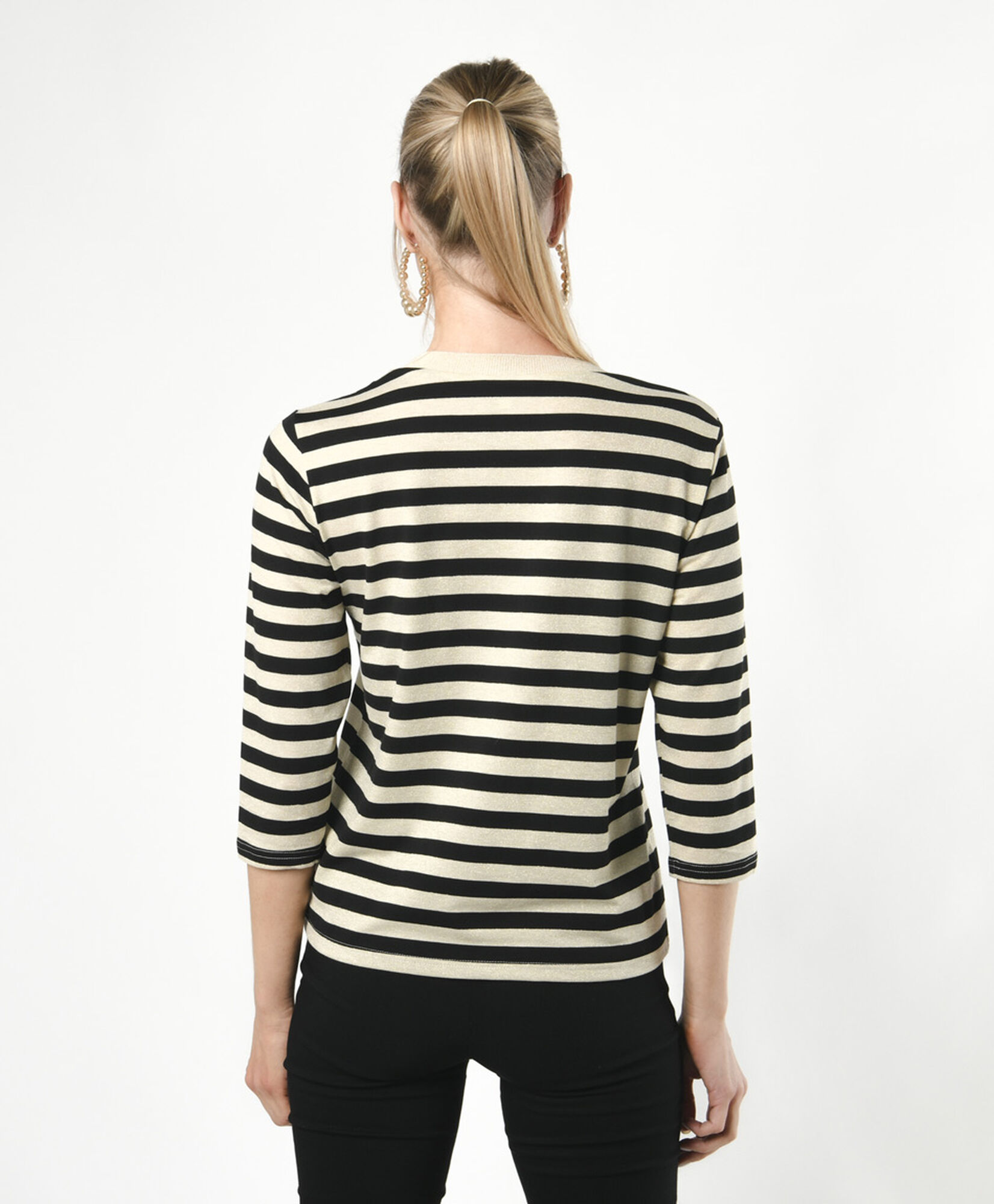 Polera mujer líneas bicolor Polera mujer líneas bicolor