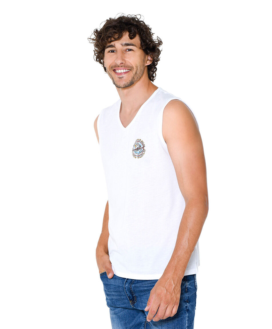 Polera sin mangas urbana