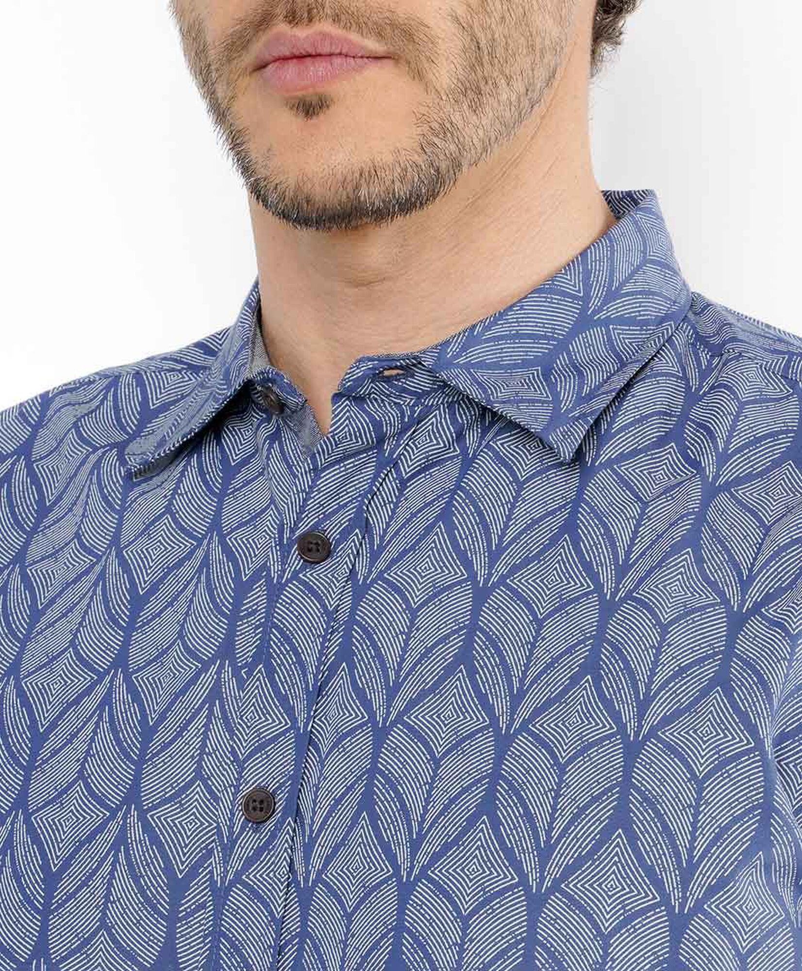 Camisa hombre diseño hojas Camisa hombre diseño hojas