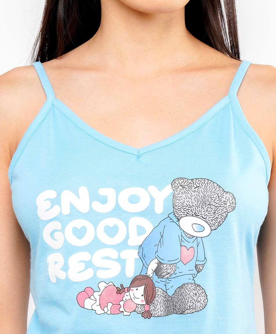 Pijama mujer short oso