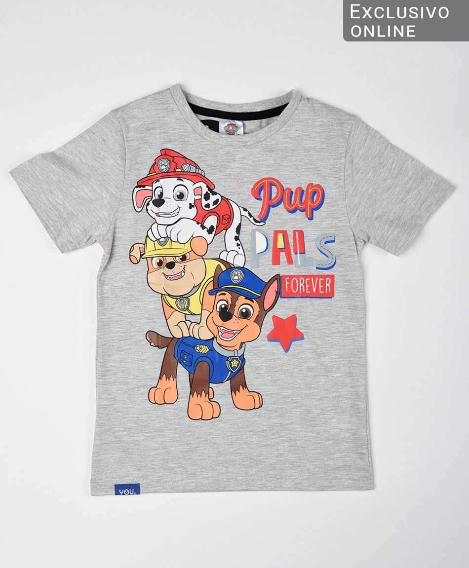 Polera beb&eacute; paw patrol jaspeada