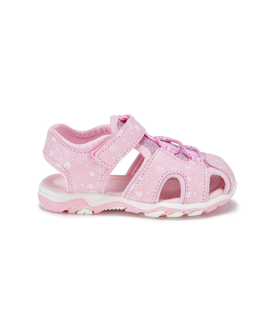 Sandalia infantil (20 a 25) outdoor corazones