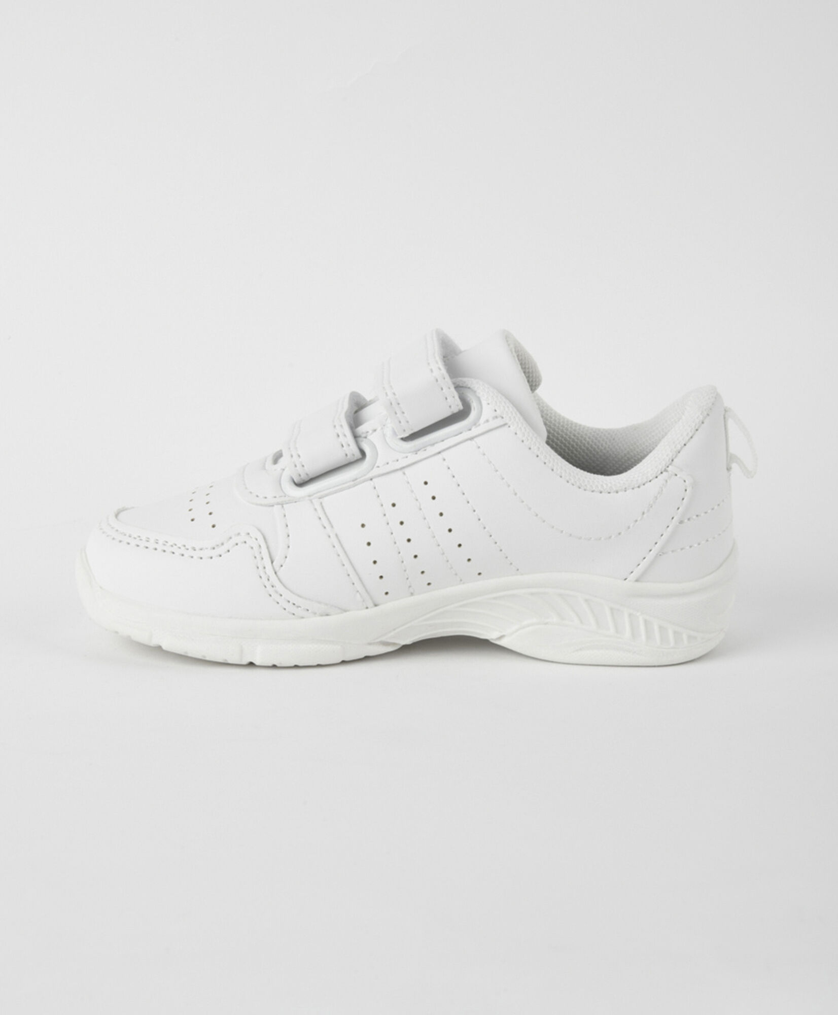Zapatilla escolar (26 a 34) blanca velcros Zapatilla escolar (26 a 34) blanca velcros