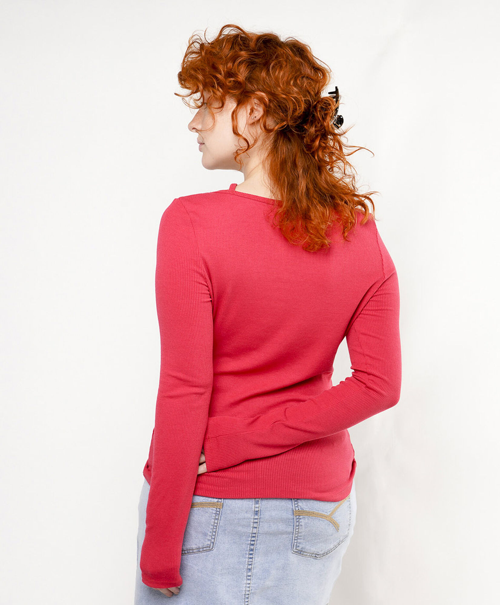 Polera mujer doble cuello Polera mujer doble cuello