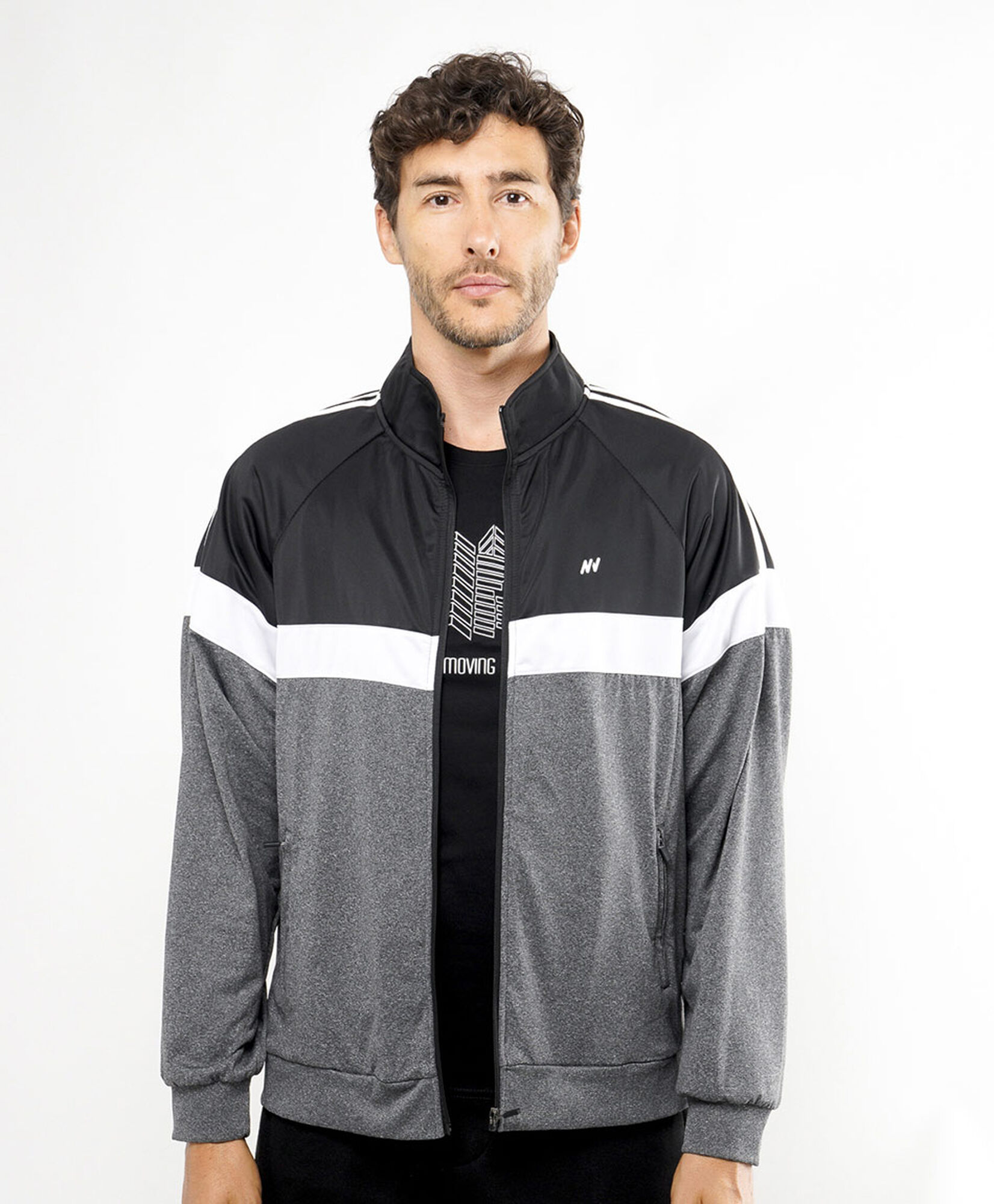 Polerón deportivo hombre tricolor Polerón deportivo hombre tricolor