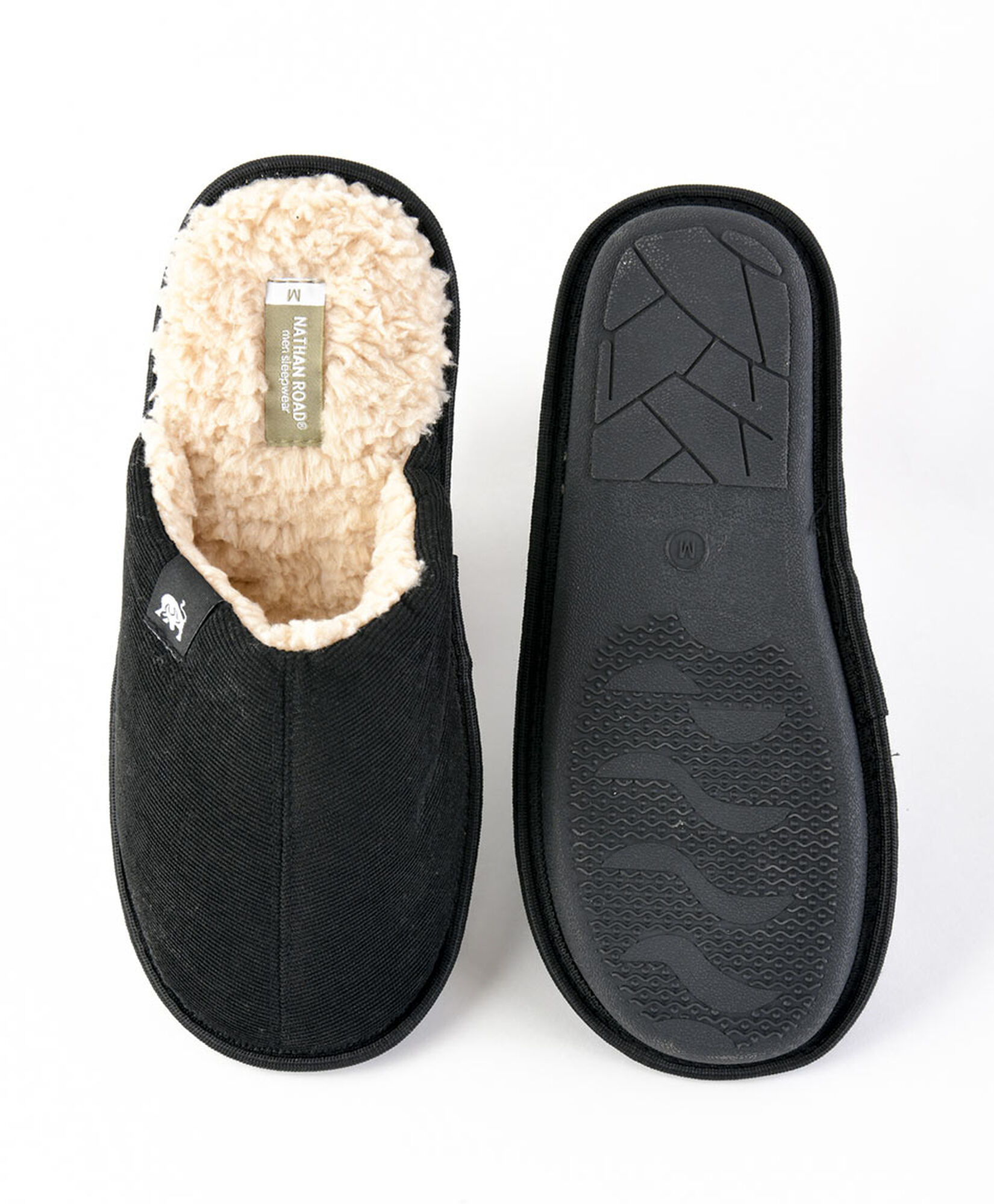 Pantufla hombre suave negra Pantufla hombre suave negra