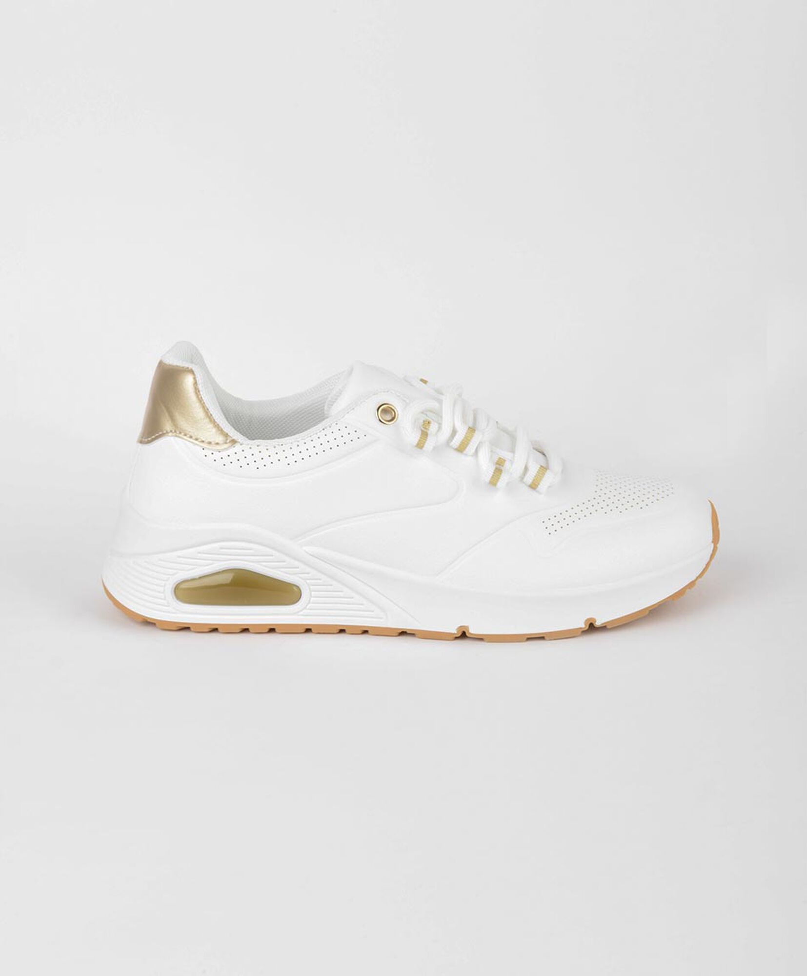 Zapatilla mujer detalles dorados air Zapatilla mujer detalles dorados air