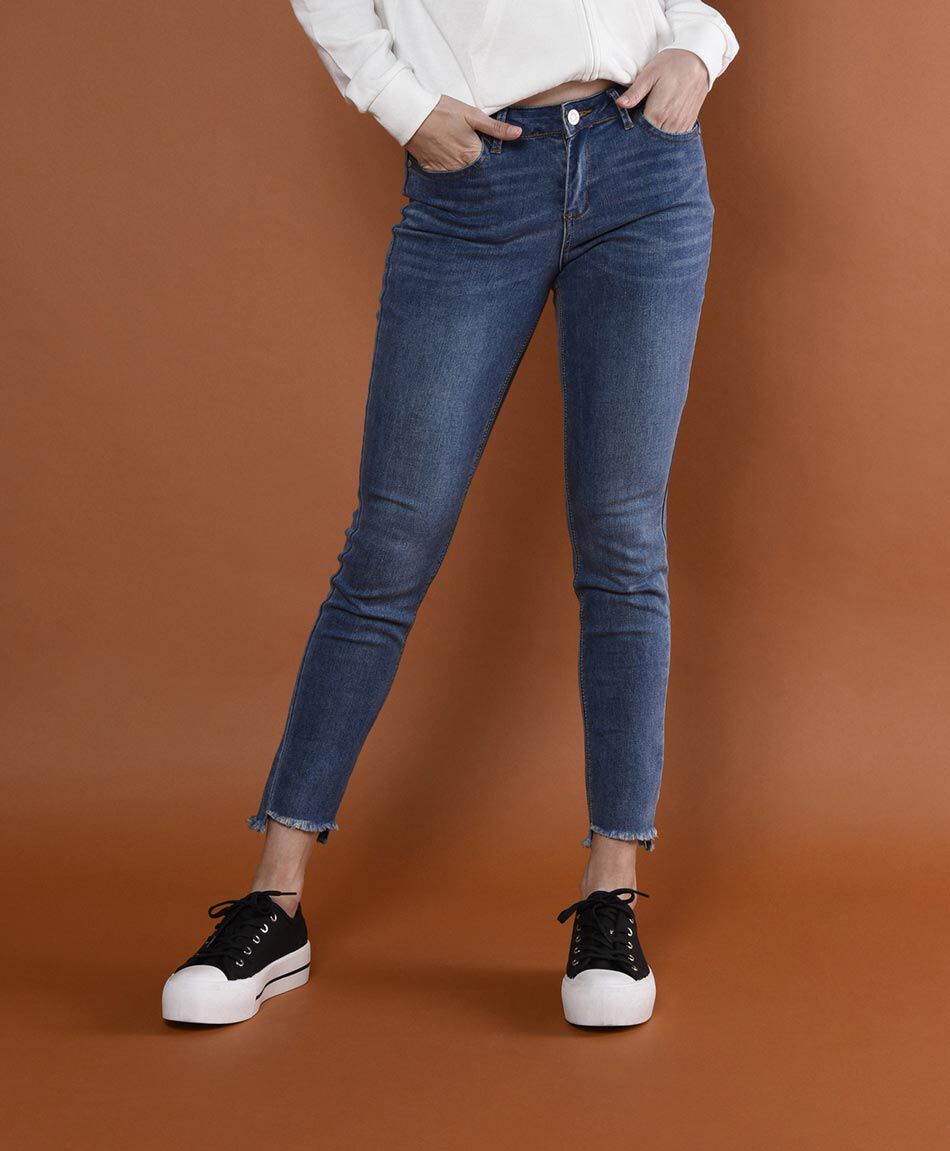 Jeans tiro alto skinny fit