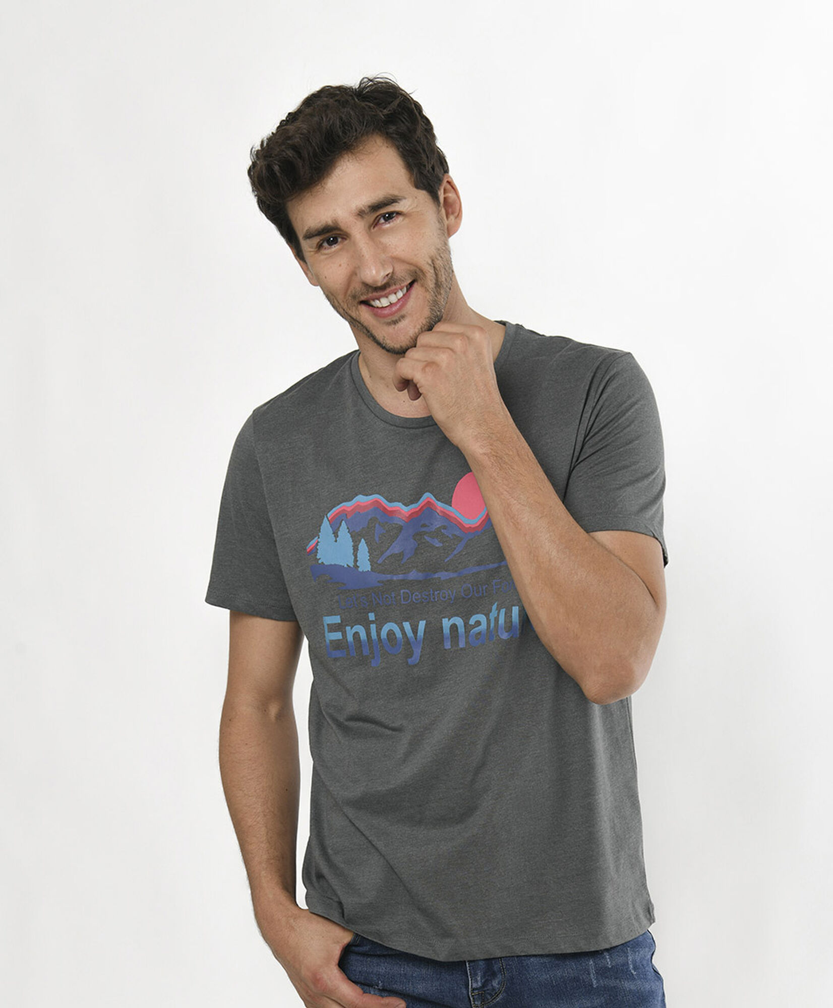 Polera hombre montañas Polera hombre montañas