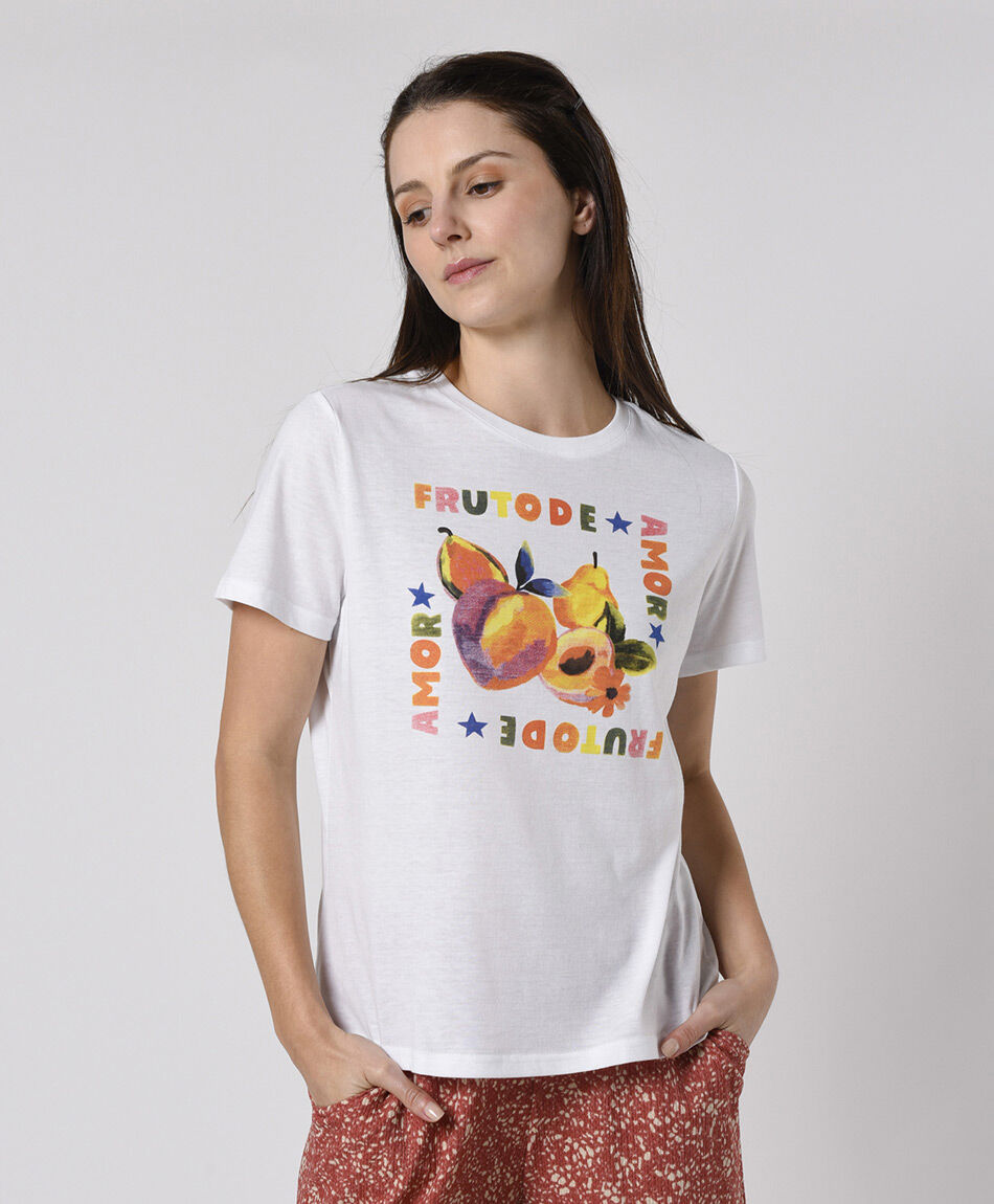 Polera mujer frutas